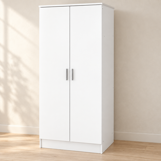 Armario de dos puertas LCX022 · Blanco