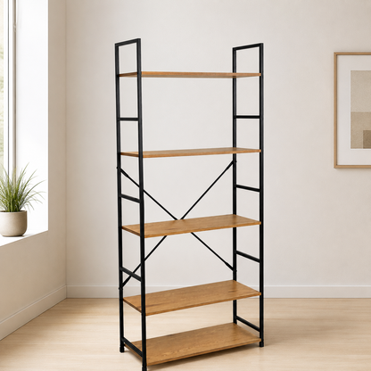 Estantería industrial de 5 niveles · 144 cm