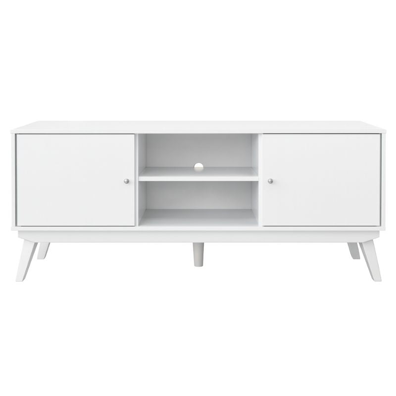 Mueble de TV de dos puertas blanco · 150 cm · Snow White