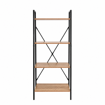 Estantería industrial de 148 cm vacía sobre fondo blanco