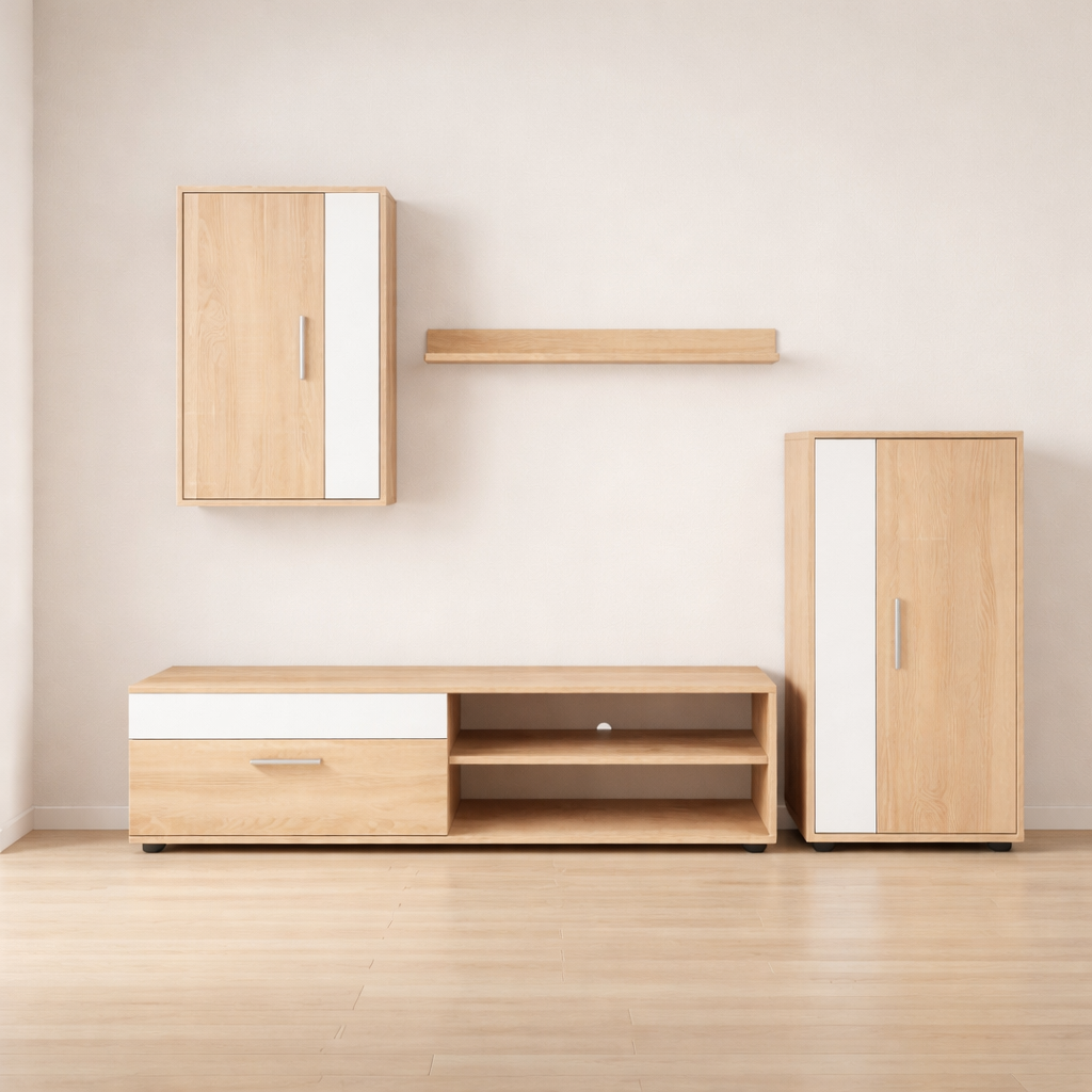 Conjunto de salón Eco · Cambria y blanco · Cambria/Blanco