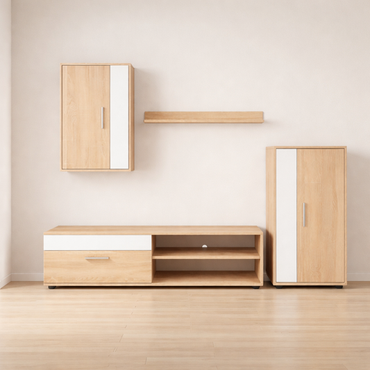 Conjunto de salón Eco · Cambria y blanco · Cambria/Blanco
