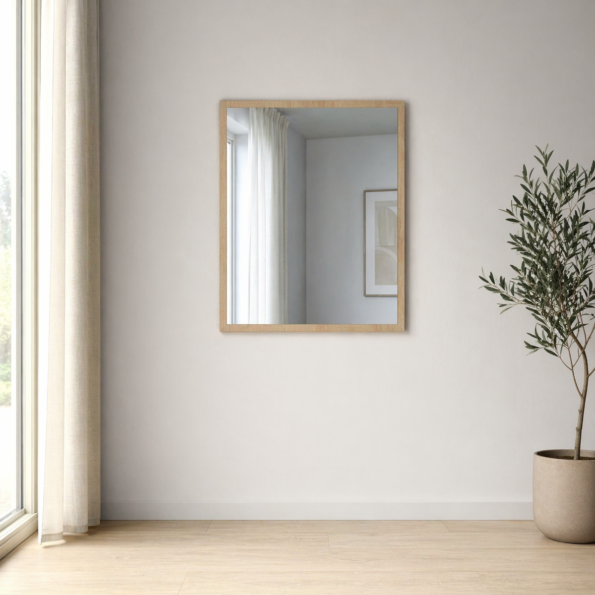 Espejo Jeni con marco Cambria · 75 × 60 cm · Único