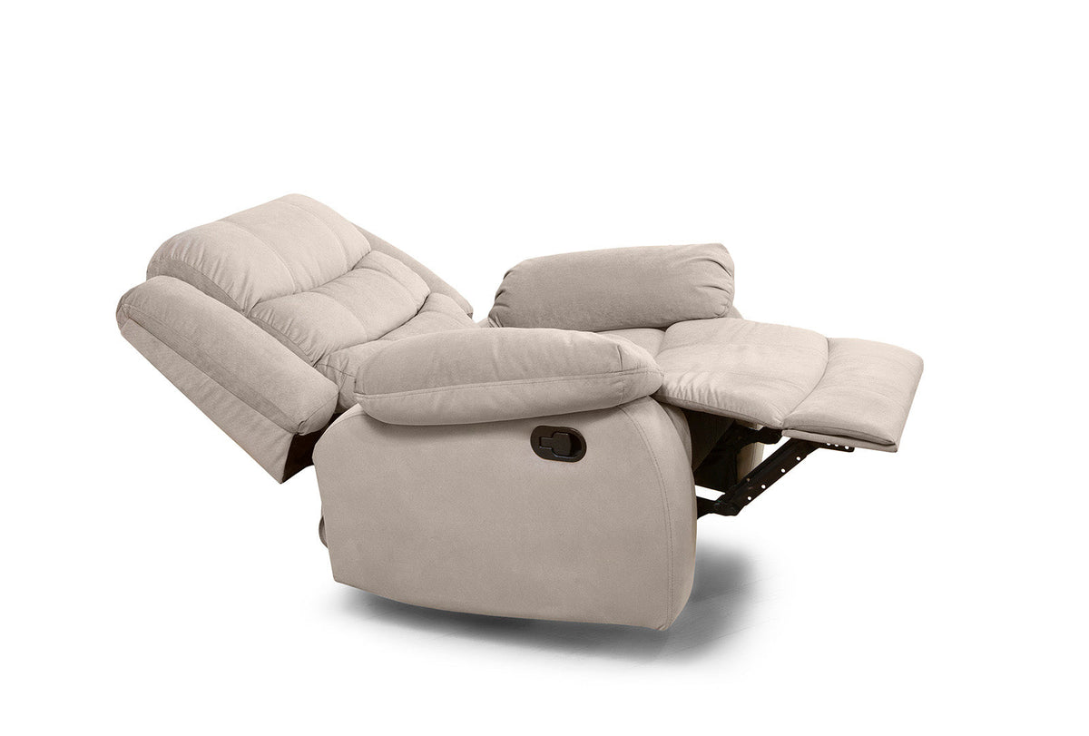 Sillón reclinable Houston totalmente reclinado